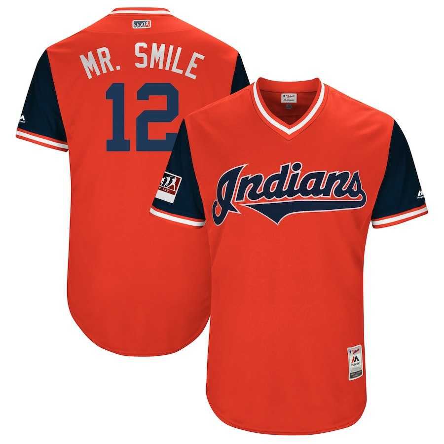 Indians 12 Francisco Lindor Mr. Smile Red 2018 Players Weekend Stitched Jersey Dzhi,We sell and wholesale Indians 12 Francisco Lindor Mr. Smile Red 2018 Players Weekend Stitched Jersey Dzhi on line form chian!